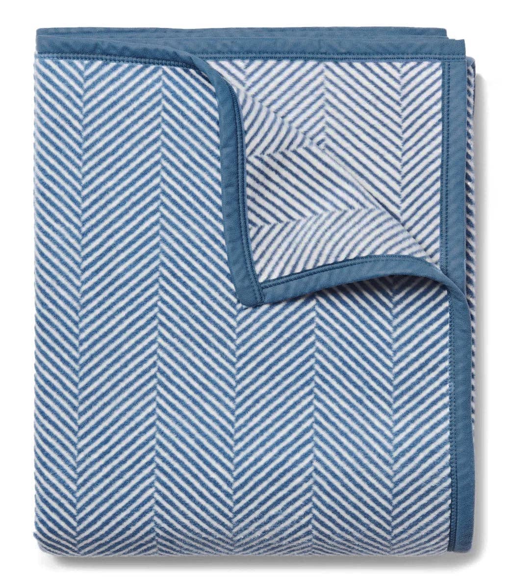 Harborview Herringbone Cornflower Blanket: Original Blanket ChappyWrap 