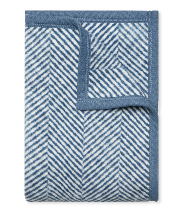 Harborview Herringbone Cornflower Blanket: Original Blanket ChappyWrap 