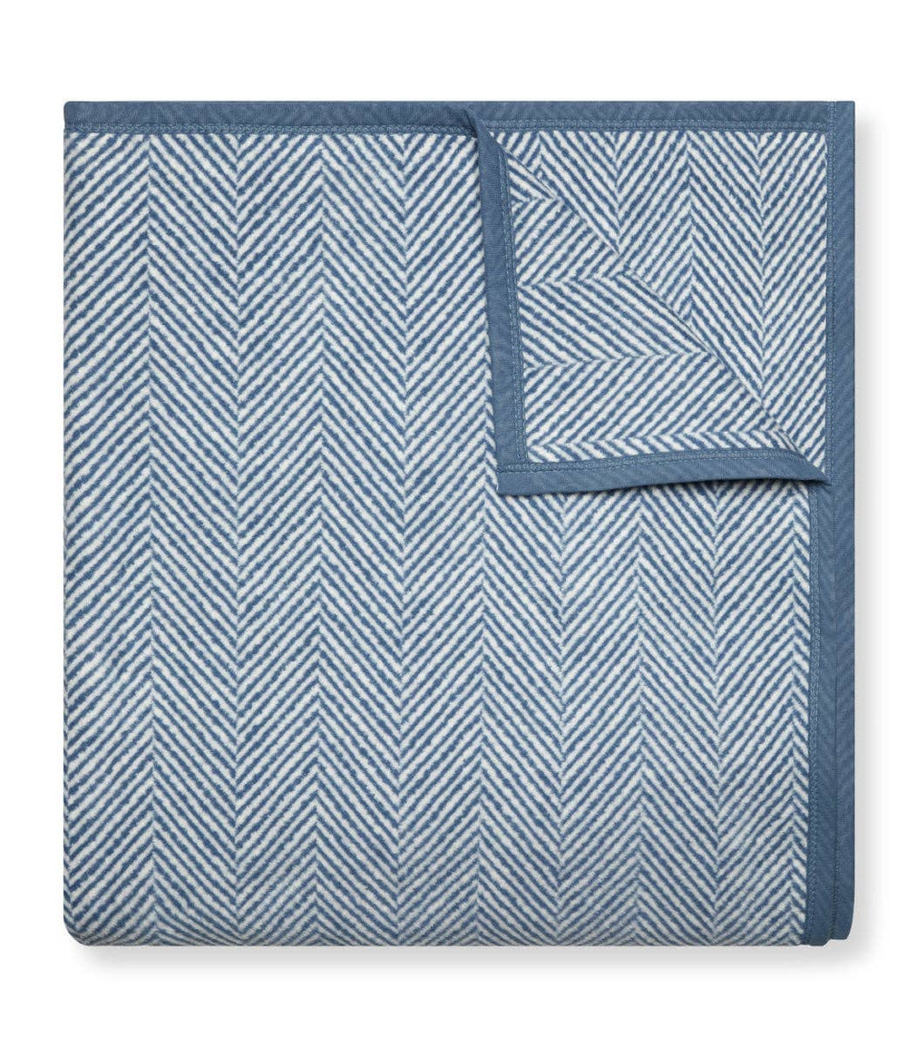 Harborview Herringbone Cornflower Blanket: Original Blanket ChappyWrap 