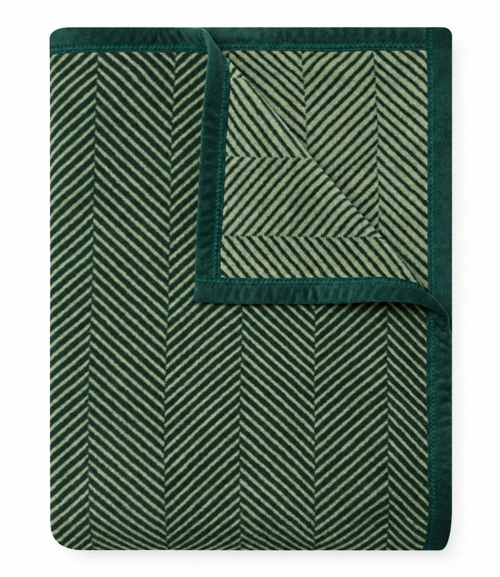 Harborview Herringbone Forest Green Blanket Blanket ChappyWrap 