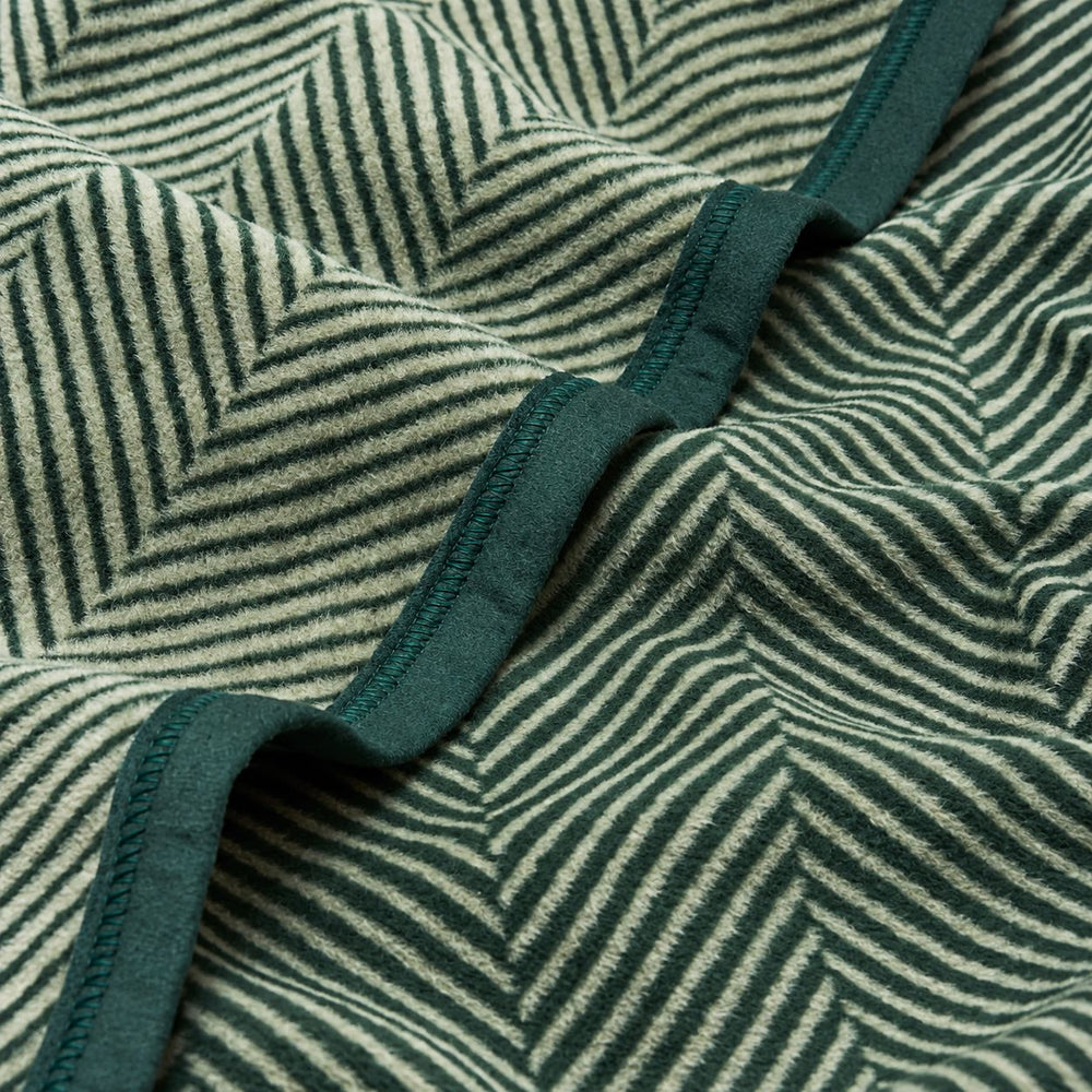Harborview Herringbone Forest Green Blanket Blanket ChappyWrap 