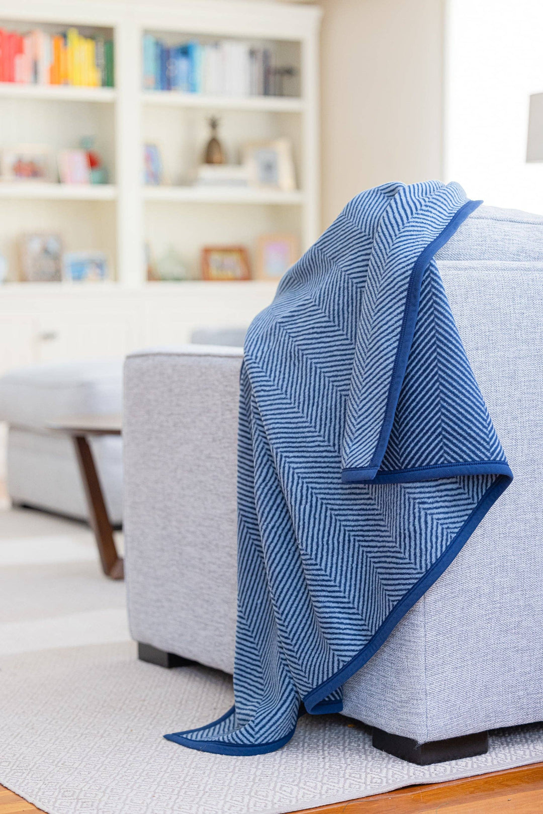 Harborview Herringbone Navy Blanket: Original Blanket ChappyWrap 