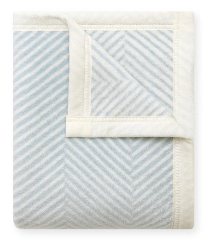 Harborview Herringbone Sky Mini Blanket Baby Blanket ChappyWrap 