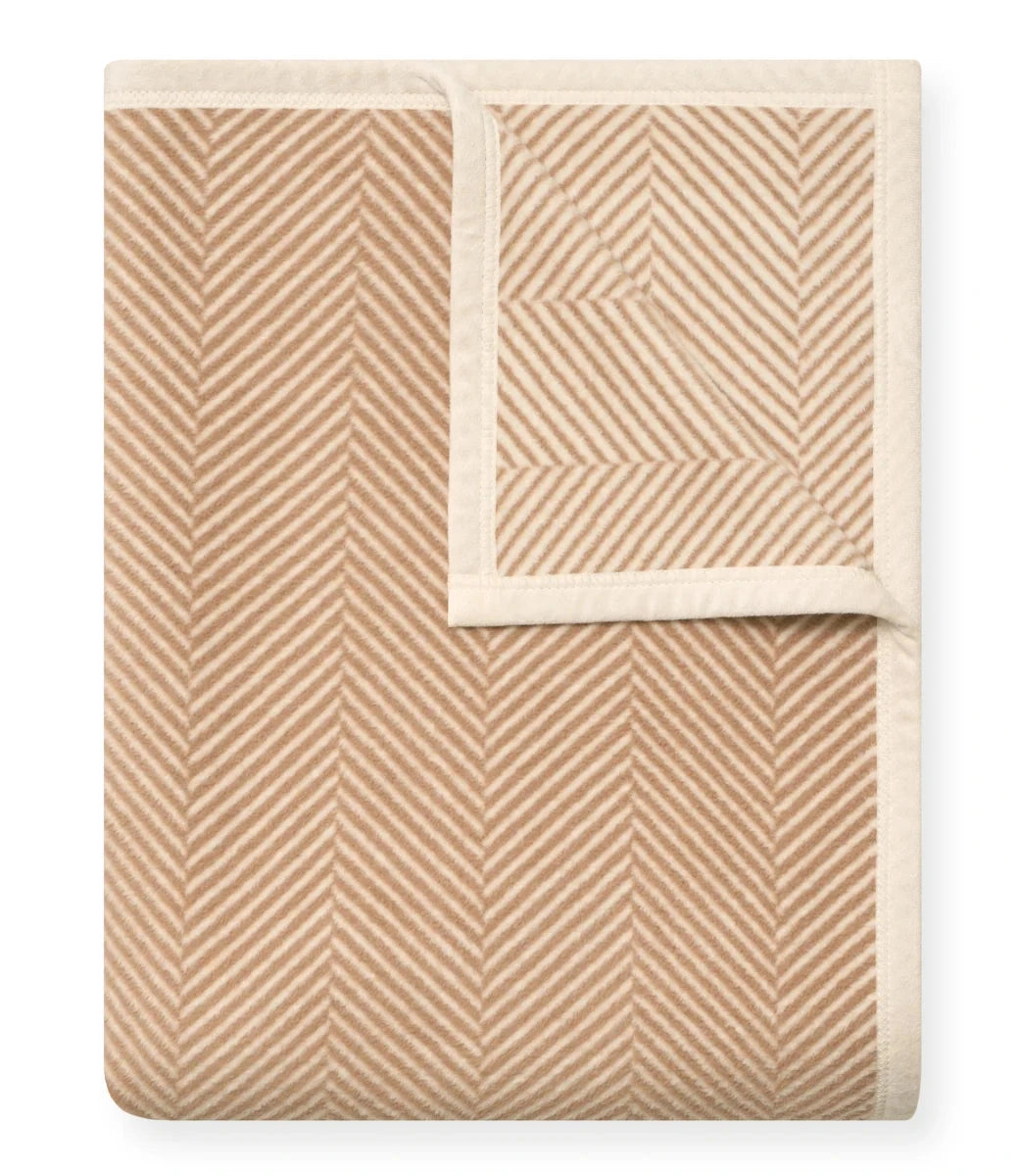 Harborview Herringbone Tan Blanket Blanket ChappyWrap 