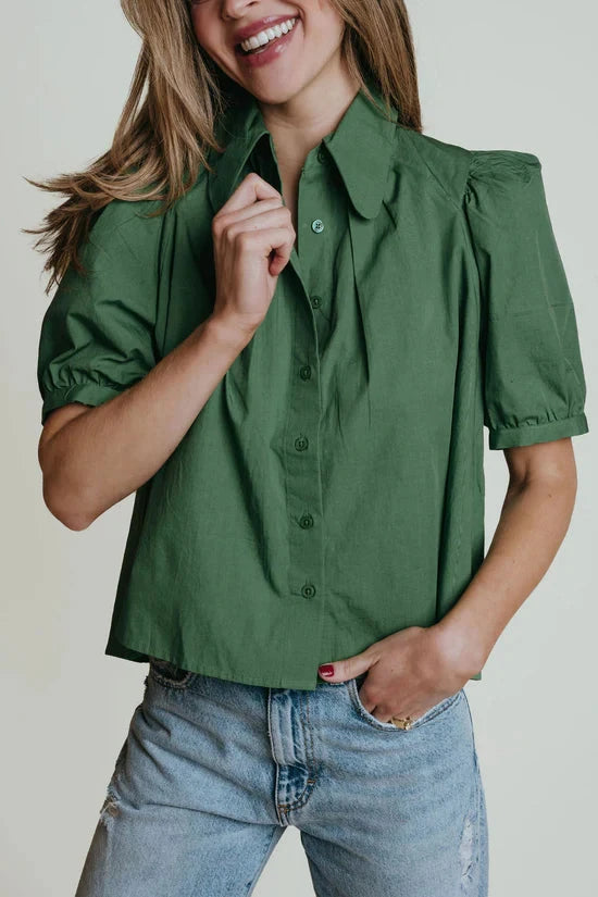 Harris Top - English Green Womens Shirt LaRoque 