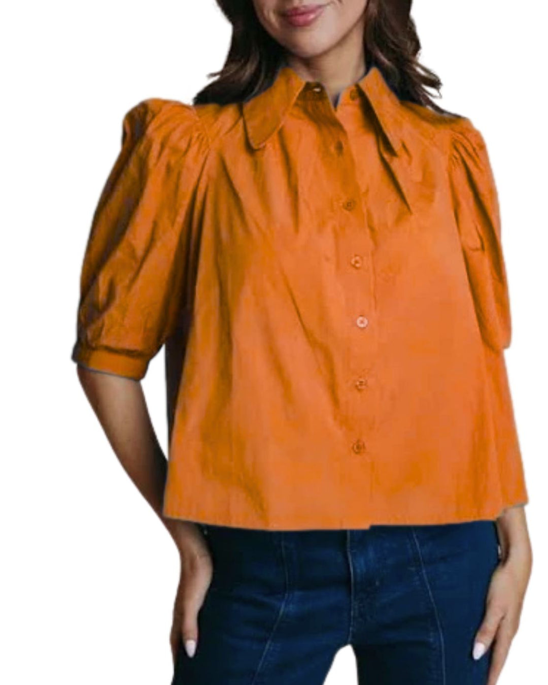 Harris Top - Orange Womens Shirt LaRoque 