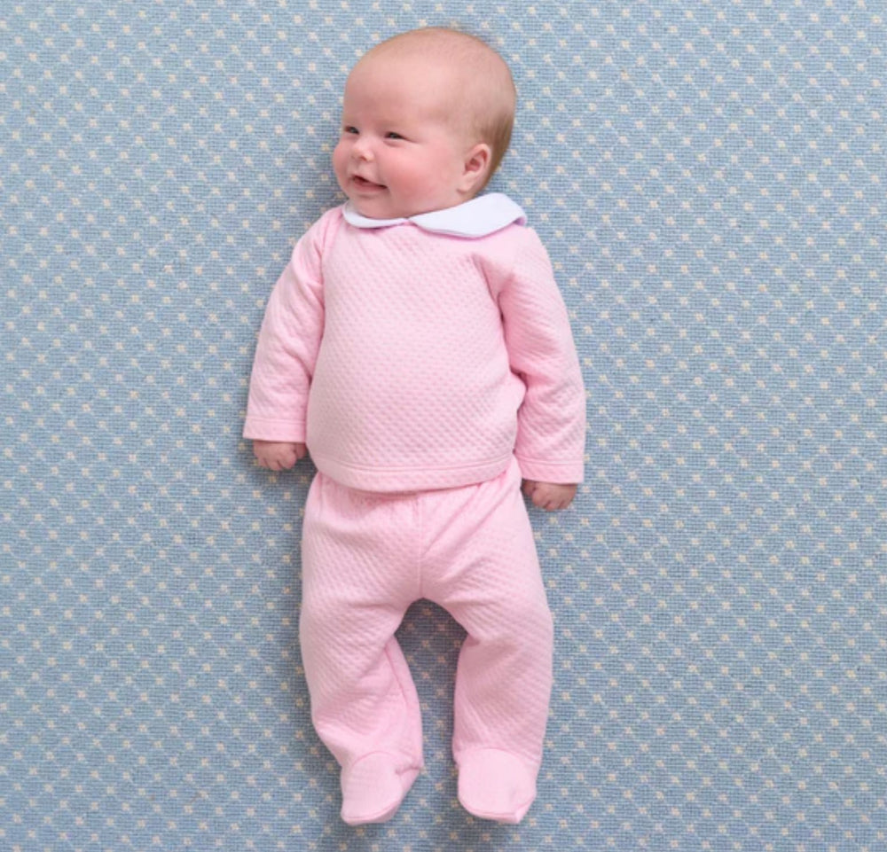 Hart's Hold Me Jacquard Set - Palm Beach Pink Girl Pant Set Beaufort Bonnet 