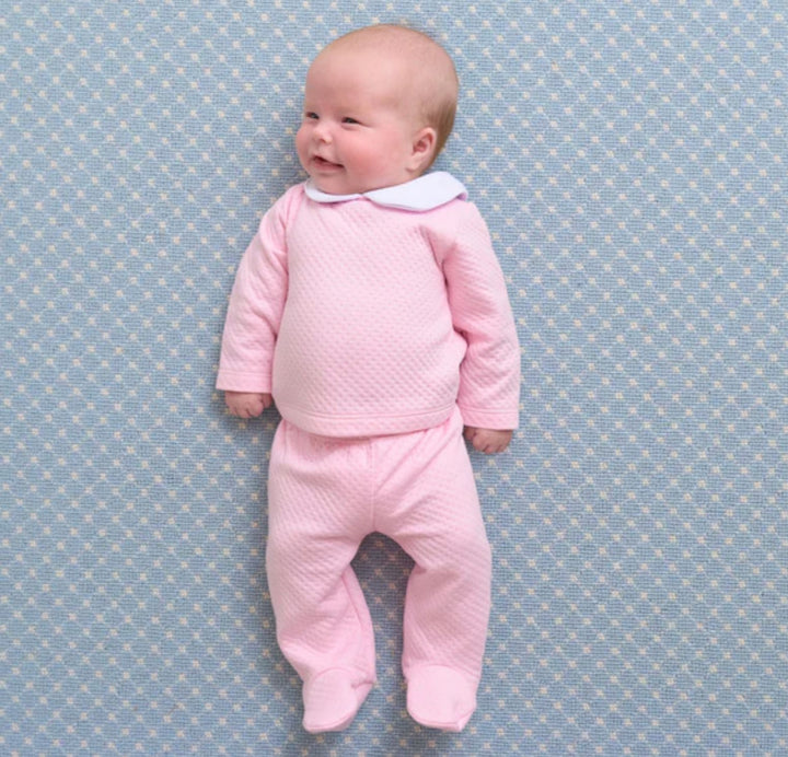 Hart's Hold Me Jacquard Set - Palm Beach Pink Girl Pant Set Beaufort Bonnet 