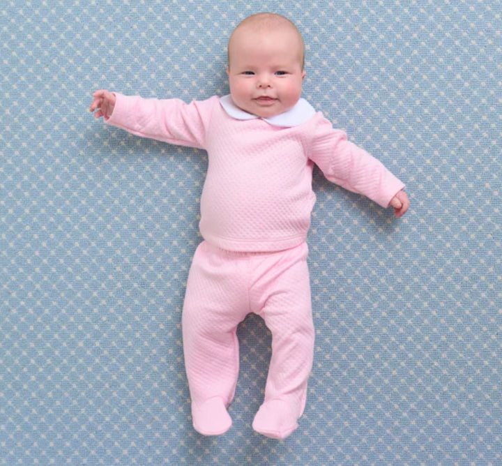 Hart's Hold Me Jacquard Set - Palm Beach Pink Girl Pant Set Beaufort Bonnet 