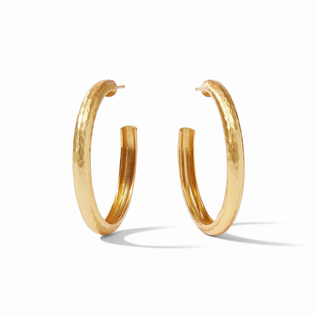 Havana Hoop Earrings - Gold Womens Earrings Julie Vos Large 