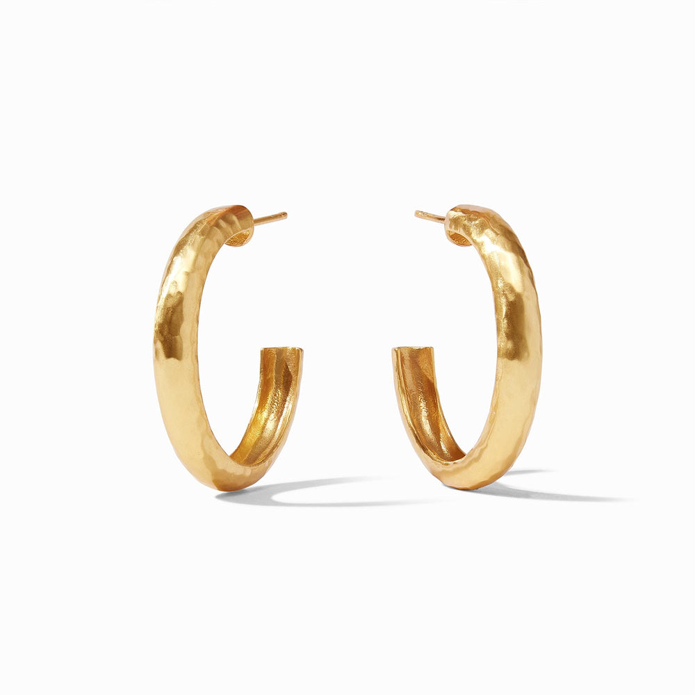 Havana Hoop Earrings - Gold Womens Earrings Julie Vos Medium 