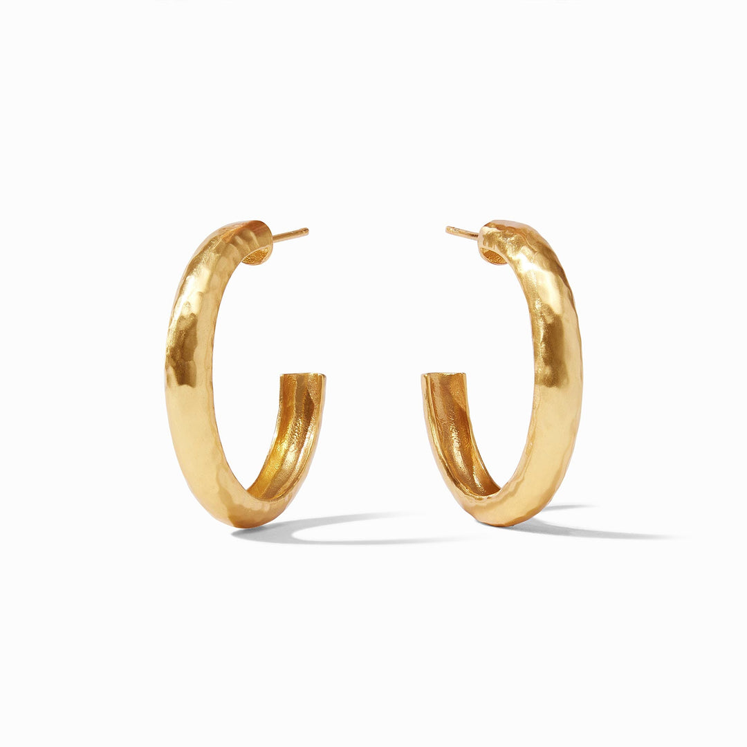 Havana Hoop Earrings - Gold Womens Earrings Julie Vos Medium 