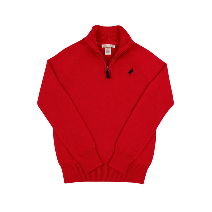 Hayden Half Zip Sweater - Richmond Red Boy Sweater Beaufort Bonnet 