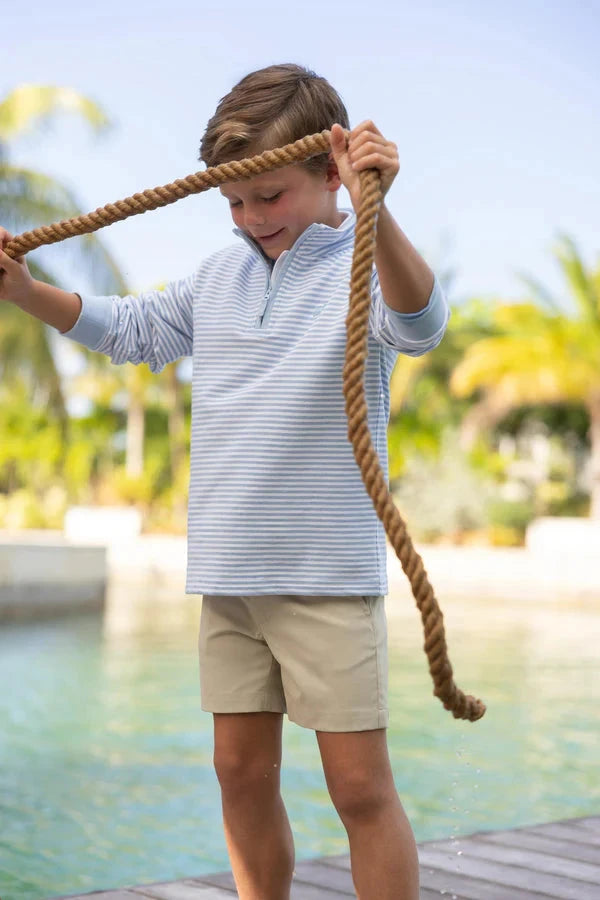 Hayword Half-Zip - Beale Street Blue Stripe Boy Sweater Beaufort Bonnet 