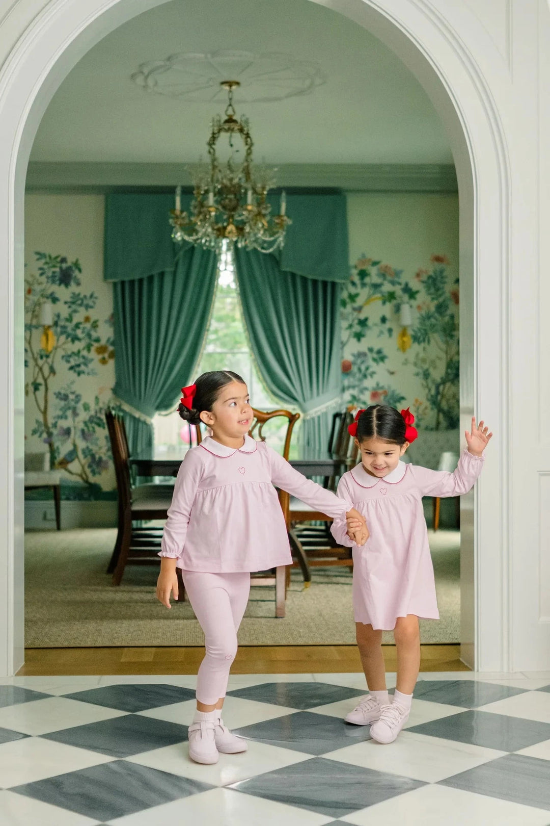 Heart Yoke Dress Girl Dress Proper Peony 