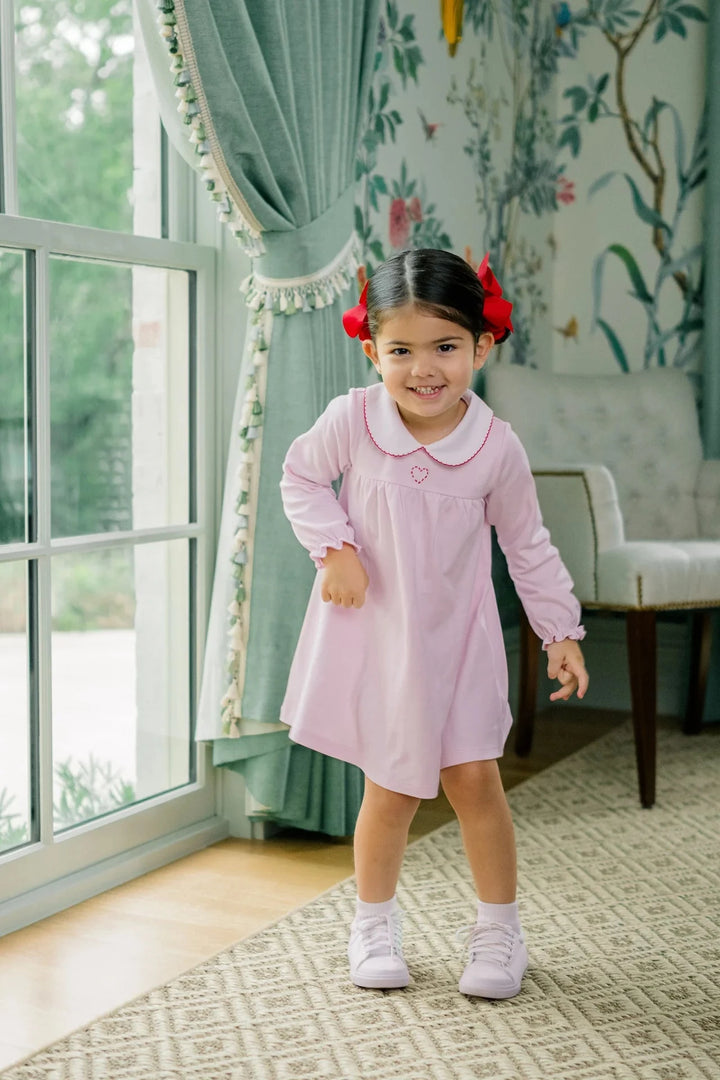 Heart Yoke Dress Girl Dress Proper Peony 