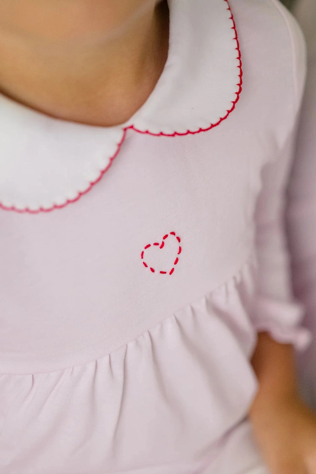 Heart Yoke Dress Girl Dress Proper Peony 