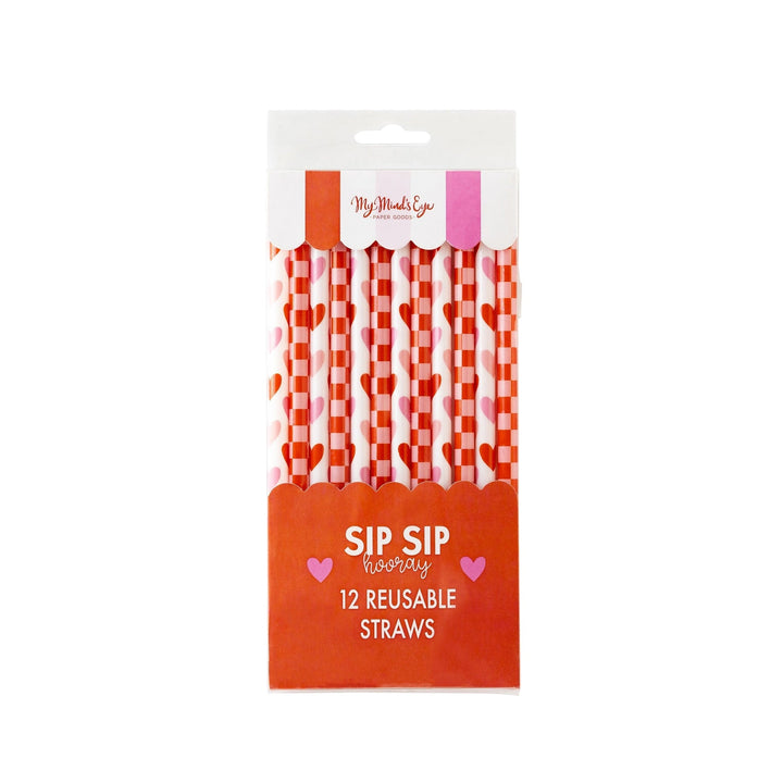 Heart You Reusable Straws Drinking Straws My Mind's Eye 