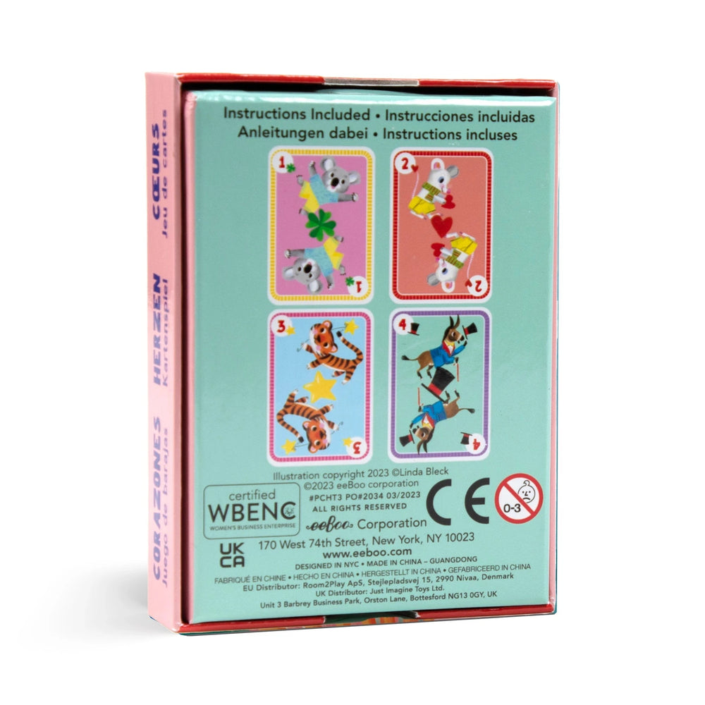 Hearts Playing Cards Activity Toy eeBoo 