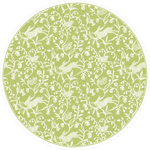 Hedgerow Moss Green Paper Placemats Placemats Caspari 