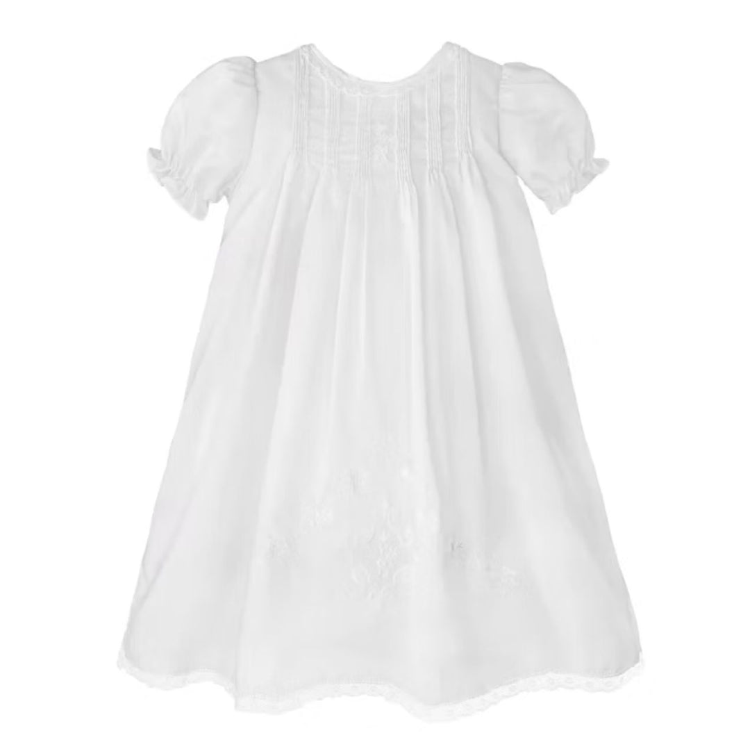 Heirloom Picot Lace Hand Embroidered Daygown Baby Gown Petit Ami 