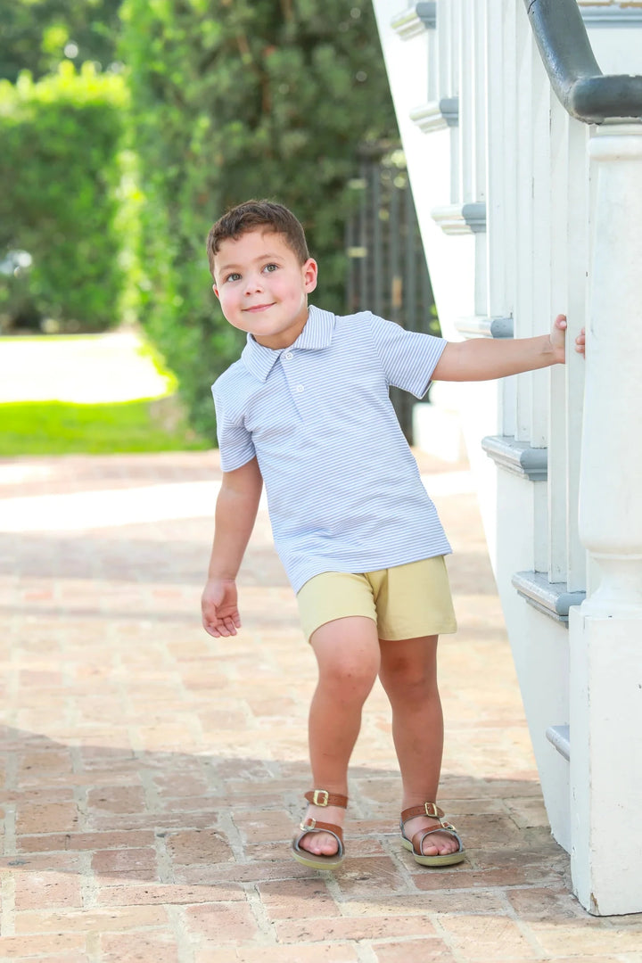 Henry Polo - Dusty Blue Stripe Boy Shirt Trotter Street Kids 