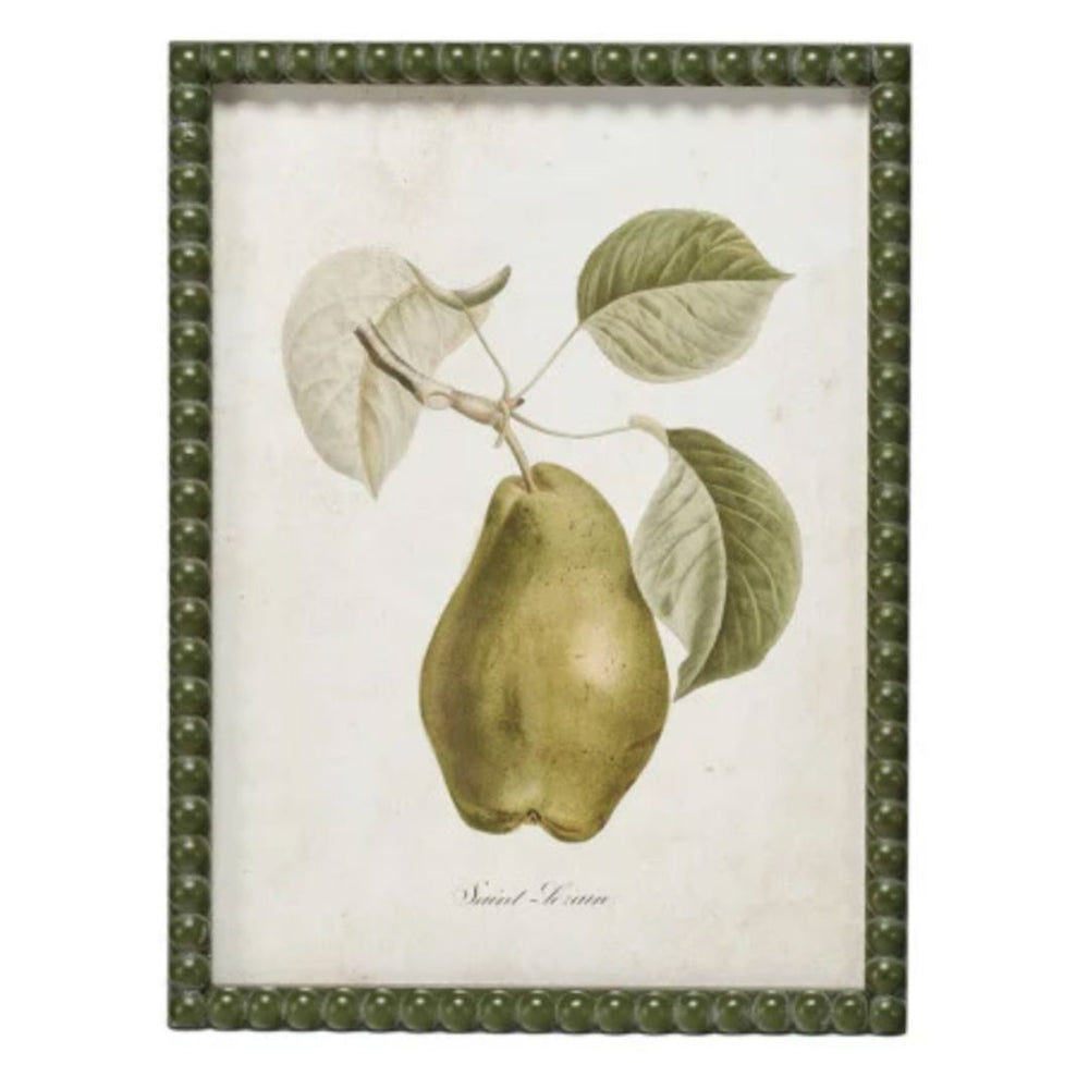 Hobnail Wood Framed Pear Prints Artwork Creative Co-Op 1 