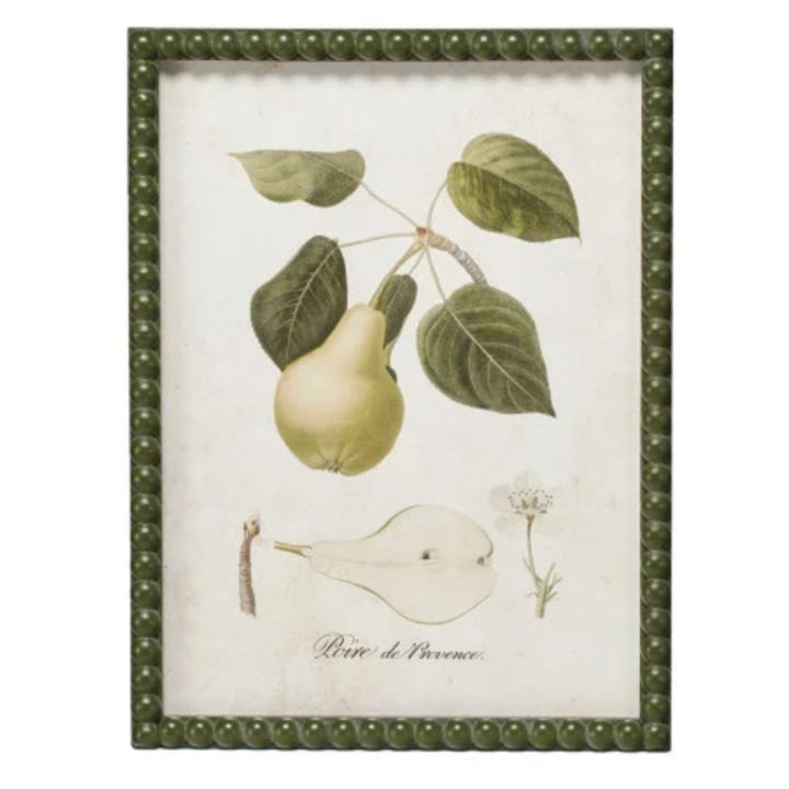 Hobnail Wood Framed Pear Prints Artwork Creative Co-Op 5 
