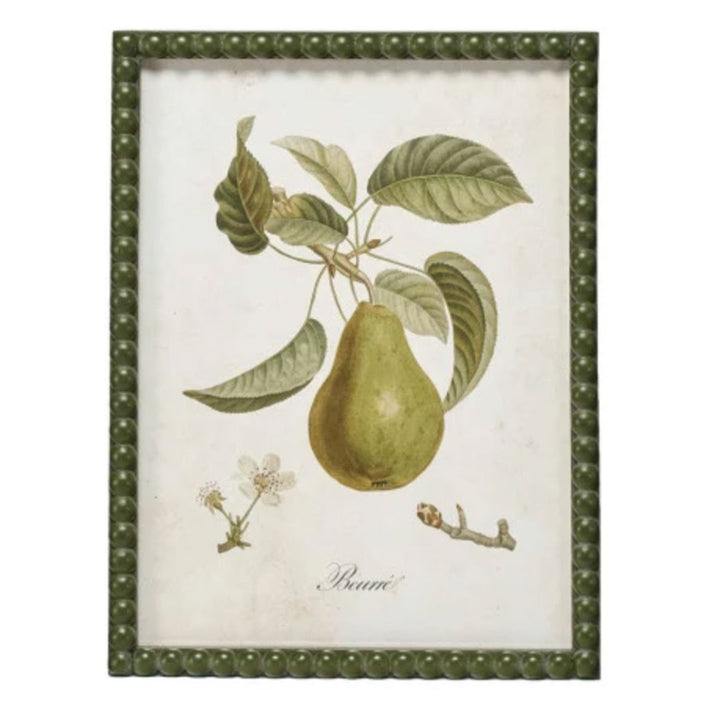 Hobnail Wood Framed Pear Prints Artwork Creative Co-Op 6 