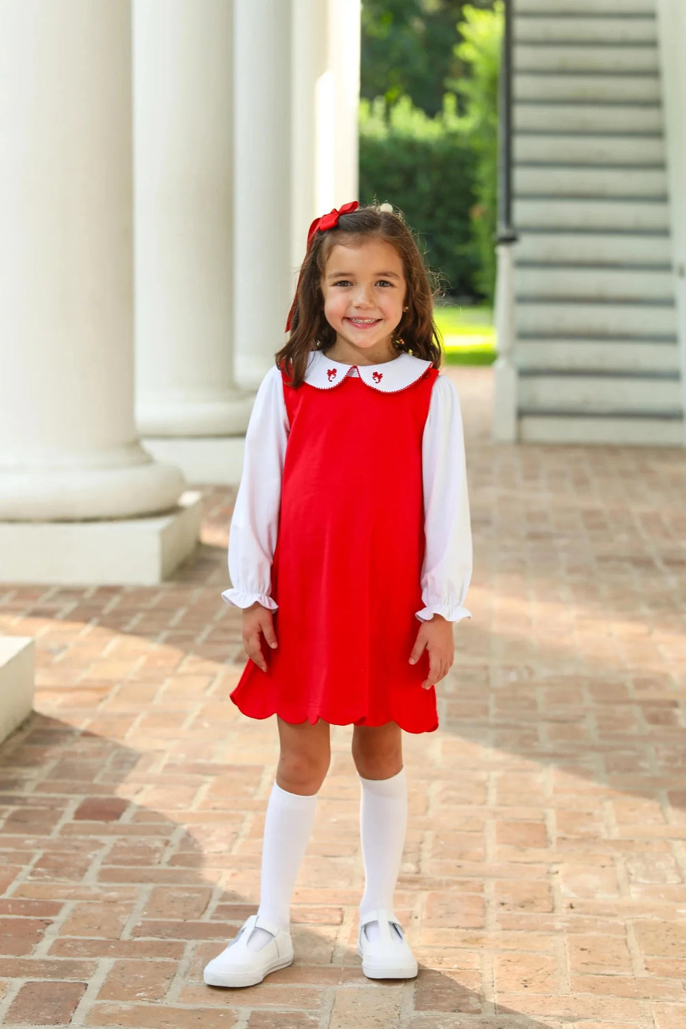 Holiday Bow Dress Set Girl Dress Trotter Street Kids 