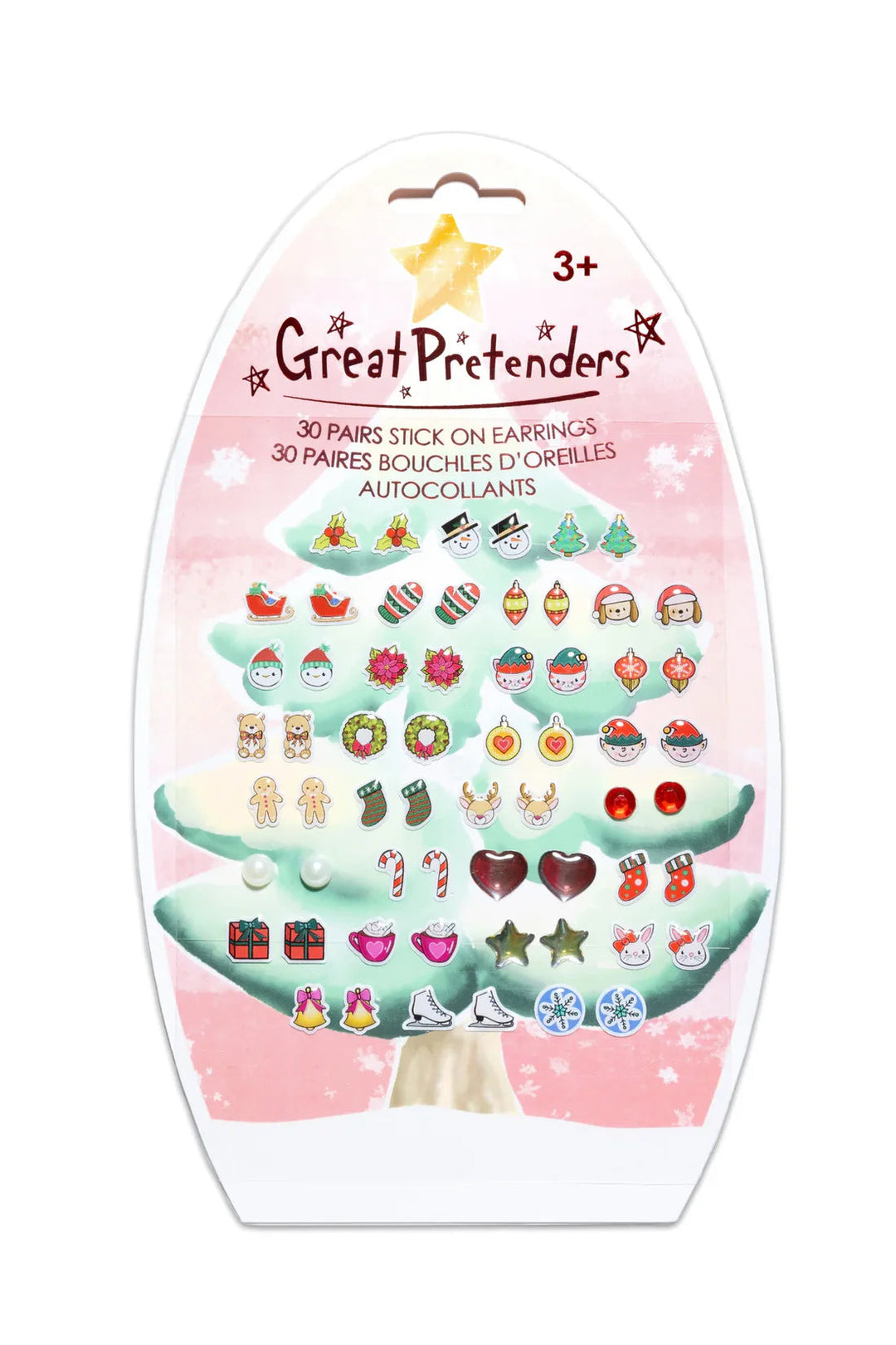 Holiday Sticker Earrings- Original Girl Earrings Great Pretenders 