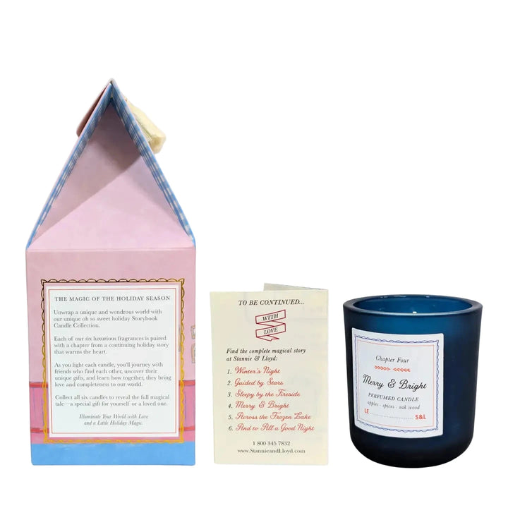 Holiday Storybook Candle - Merry & Bright Candle Stannie and Lloyd 