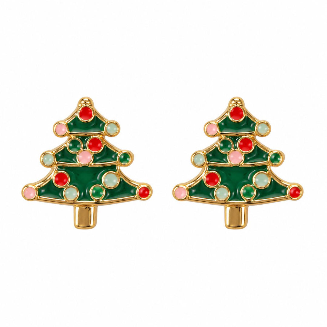 Holiday Tree Earrings Girl Earrings Michelle McDowell 