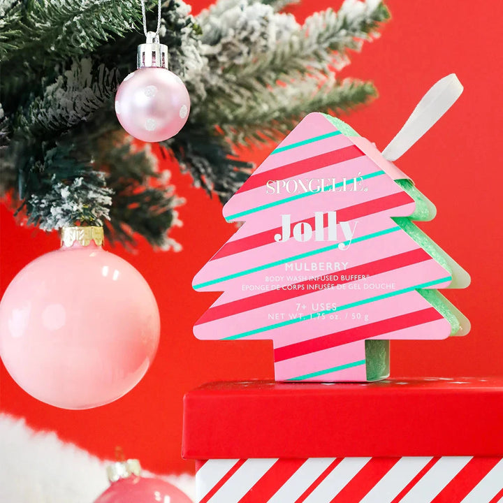 Holiday Tree - Jolly - Mulberry Bath Soap Spongelle 