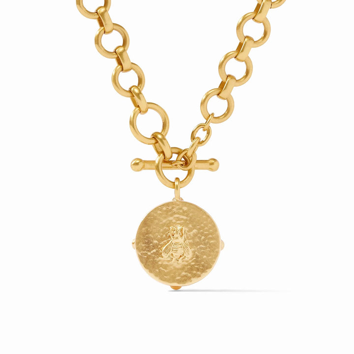 Honeybee Demi Necklace - Iridescent Clear Crystal Womens Necklace Julie Vos 