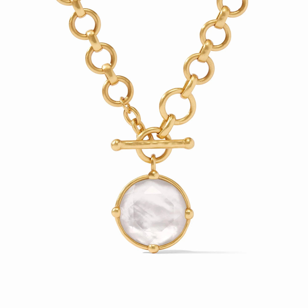 Honeybee Demi Necklace - Iridescent Clear Crystal Womens Necklace Julie Vos 