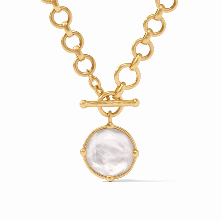Honeybee Demi Necklace - Iridescent Clear Crystal Womens Necklace Julie Vos 