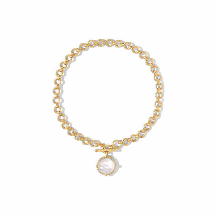 Honeybee Demi Necklace - Iridescent Clear Crystal Womens Necklace Julie Vos 