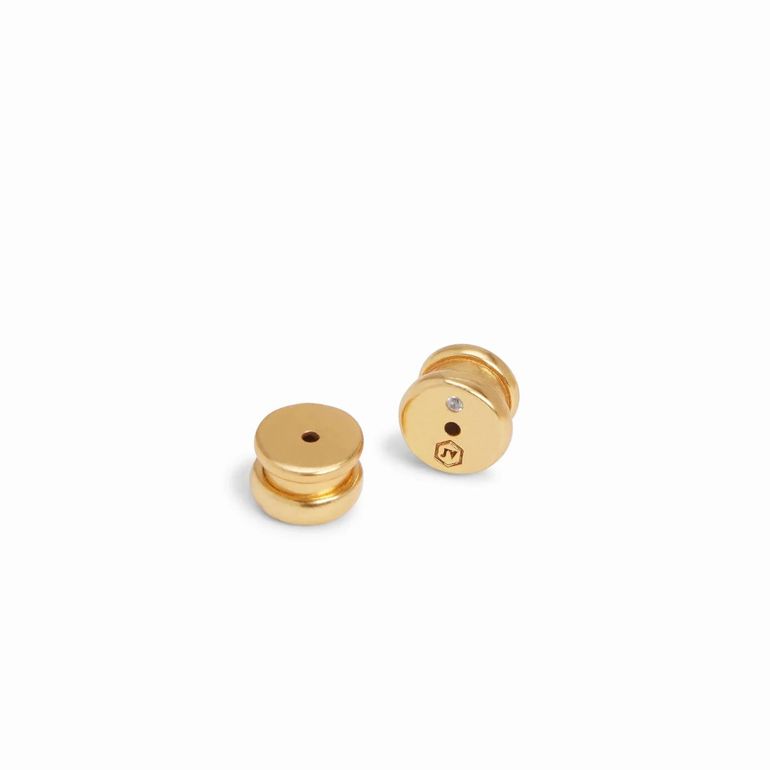 Honeybee Hoop & Charm Earrings - Cubic Zirconia Womens Earrings Julie Vos 