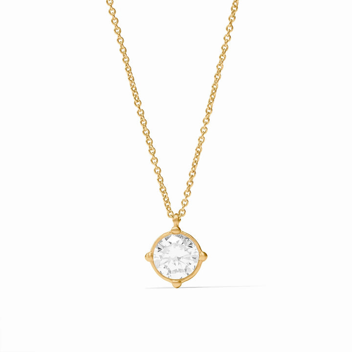 Honeybee Solitaire Necklace - Cubic Zirconia Womens Necklace Julie Vos 