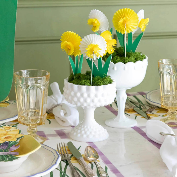 Honeycomb Small Daffodils - Set of 3 Easter Decorations Hester and Cook 