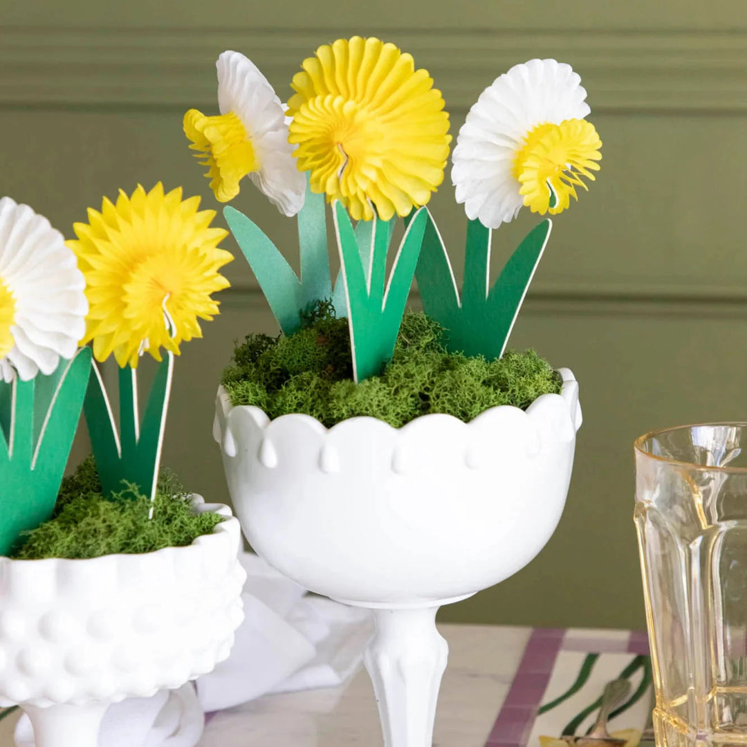 Honeycomb Small Daffodils - Set of 3 Easter Decorations Hester and Cook 