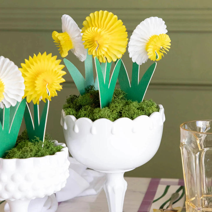 Honeycomb Small Daffodils - Set of 3 Easter Decorations Hester and Cook 