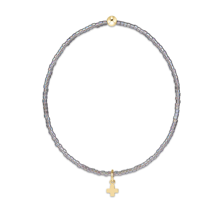 Hope Classic Bracelets - Signature Cross Small Charm Womens Bracelet ENewton Morning Mist 