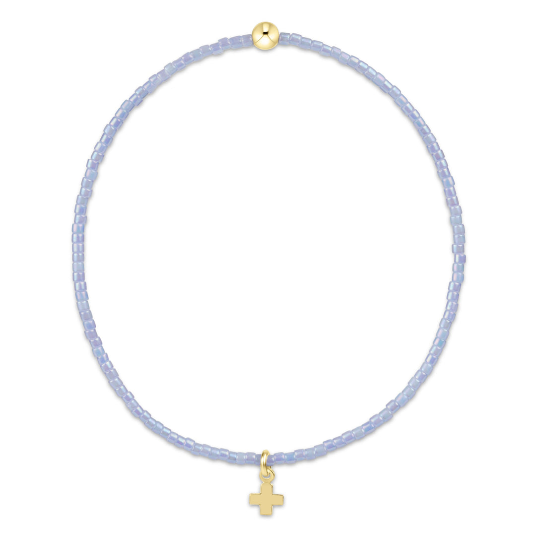 Hope Classic Bracelets - Signature Cross Small Charm Womens Bracelet ENewton Ocean Mist 