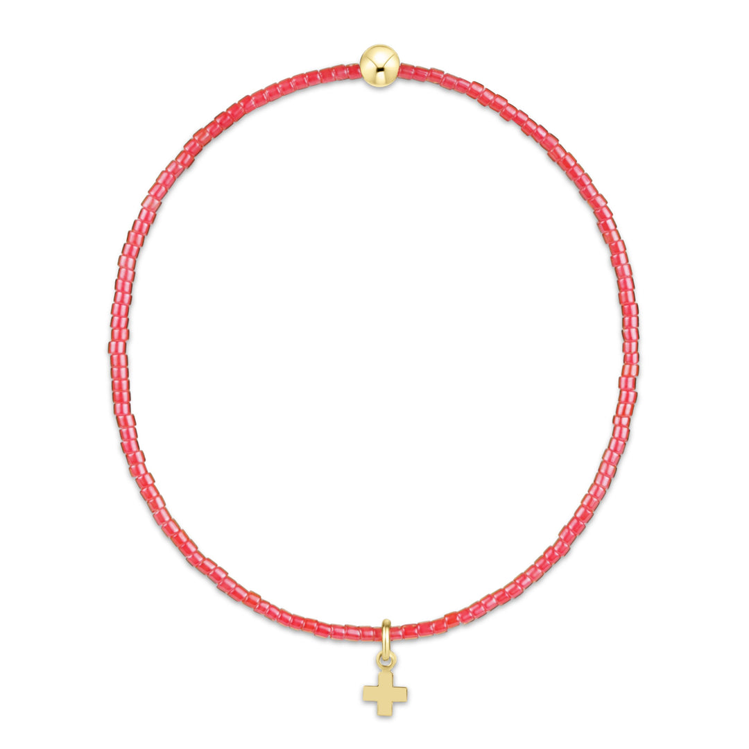 Hope Classic Bracelets - Signature Cross Small Charm Womens Bracelet ENewton Sherbert 