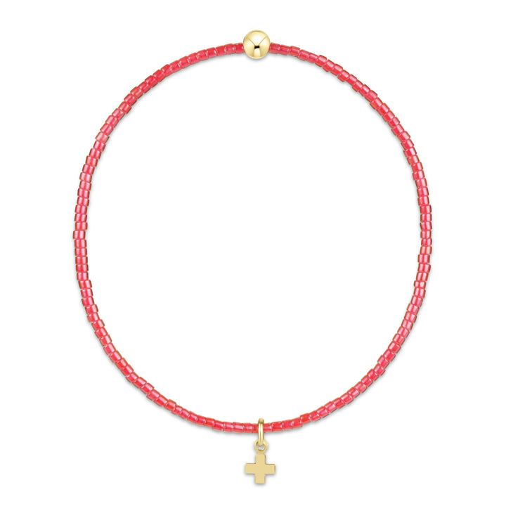 Hope Classic Bracelets - Signature Cross Small Charm Womens Bracelet ENewton Sherbert 