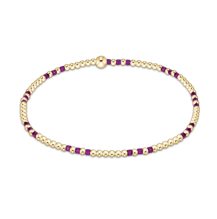 Hope Joy Pattern 2mm Bead Bracelet Womens Bracelet ENewton Fuchsia 