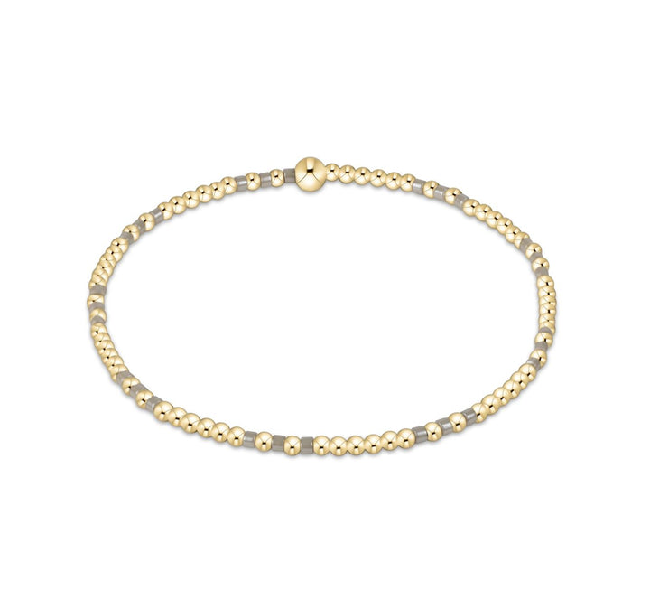 Hope Joy Pattern 2mm Bead Bracelet Womens Bracelet ENewton Taupe with a Twist 