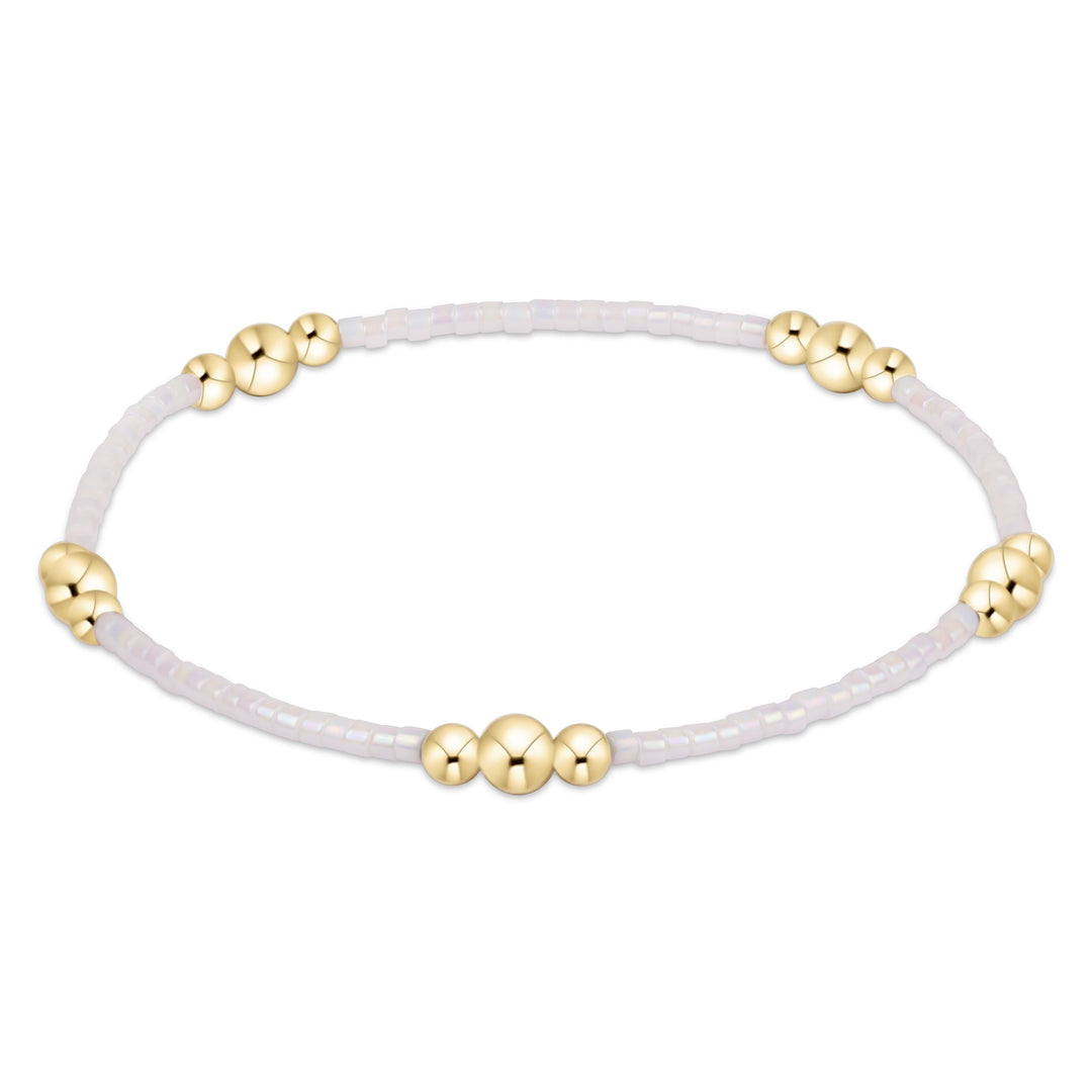 Hope Purpose Gold Bracelets Womens Bracelet ENewton Silky White 